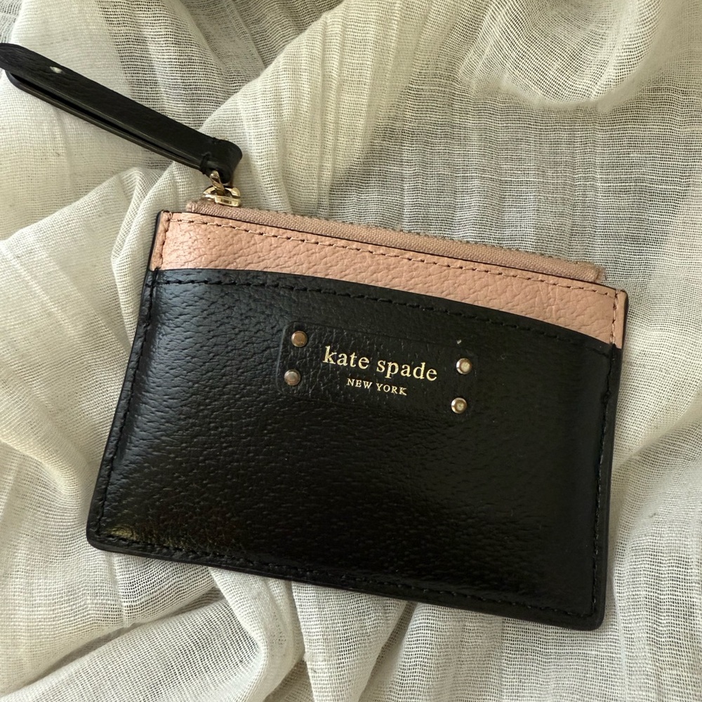 Kate Spade Black and Pink Card Holder